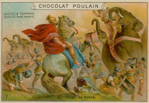 Veii Kuşatması, Chocolat Poulain ticaret kartı