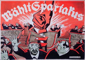 Votez Spartacus, Spartakist Ligi seçim afişi, 1918