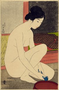 Yokugo no onna, 1915 (renkli tahta baskı)