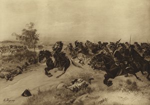 Battle of Blenheim, 1704 (gravure)
