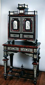 ಕ್ಯಾಬಿನೆಟ್ (ದಂತ, ಎಬೊನಿ, ಆಮೆ ಮತ್ತು ಮರ) ಟರ್ಕಿ