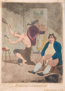Akşam Teselli, pub. 1785 (el renkli gravür)