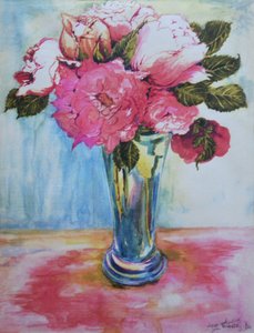 Mavi Bardakta Pembe Güller, 2000,