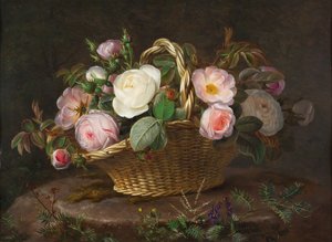 Çiçekli sepet, c. 1843.