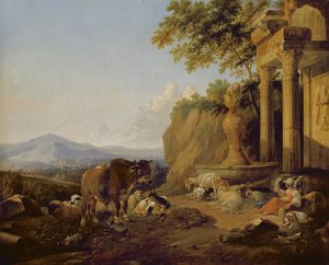 Landscape with a ruin, 1670 