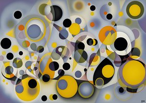 soyut: gümüş-yellow_circles 1