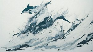 mürekkep boyama: Dolphin_01