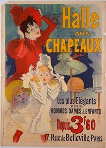 "Halle aux Chapeaux" reklam afişi, c.1892