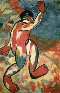 Bir Bather, 1911 (kağıt üzerinde guaj)