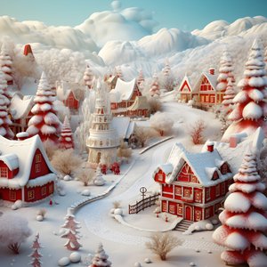 3D Karlı Noel 4