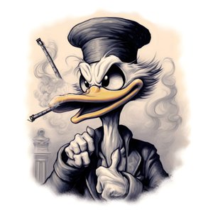 Scrooge McDuck, büyük bir esrar esrarı içiyor 3