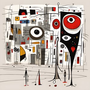 Joan Miró'nun gerçeküstü çizimleri. 4