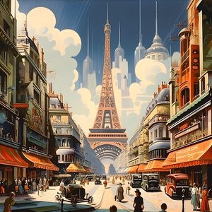 Reklam afişi, Paris, Fransa 3