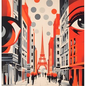 Reklam afişi, Paris, Fransa 4