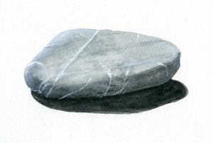 Taş (kağıt üzerine akrilik)