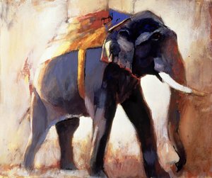 Shivaji, Khana, 1996 (kağıt üzerinde karışık teknik)