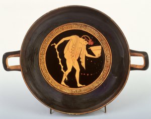 Attic Kırmızı figürlü kylix, MÖ 500-480 (seramik)
