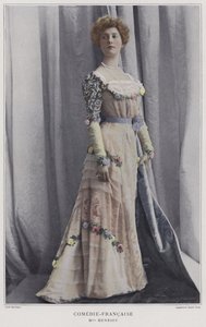 Henriette Henriot, Fransız aktris (renkli fotoğraf)