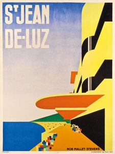 Poster reklamı Saint-Jean-de-Luz, 1928