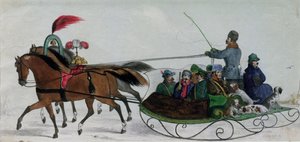 Atlı Kızak (dijital detay)