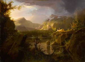 Romantik Manzara, c.1826 (ahşap panel üzerine yağlı boya)