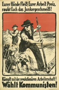 Komünist Seçim Posteri KPD, 1931 civarı