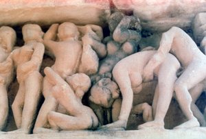 Erotik Heykel, Khajuraho, Hindistan. c950-1050. 20. yüzyıl
