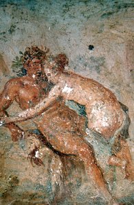 Erotik duvar resmi, Pompeii, İtalya