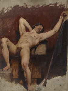 Uzanmış Erkek Çıplak, Sağ Diz, 1815-45