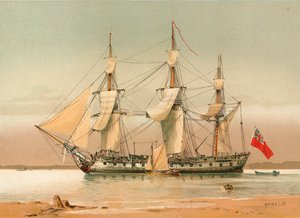 1780 hakkında 42 silahlı bir fırkateyn