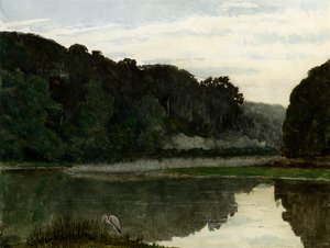 Balıkçıl ile Manzara, 1868