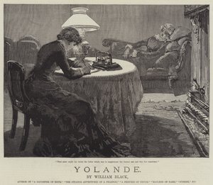 Yolande, William Black