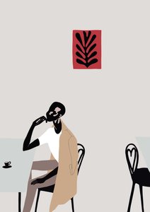 Matisse ile Kafe Sahnesi, 2016, (dijital)