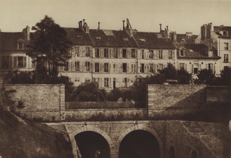 Eski Batignolles tüneli (s / b fotoğraf) by (after) French Photographer