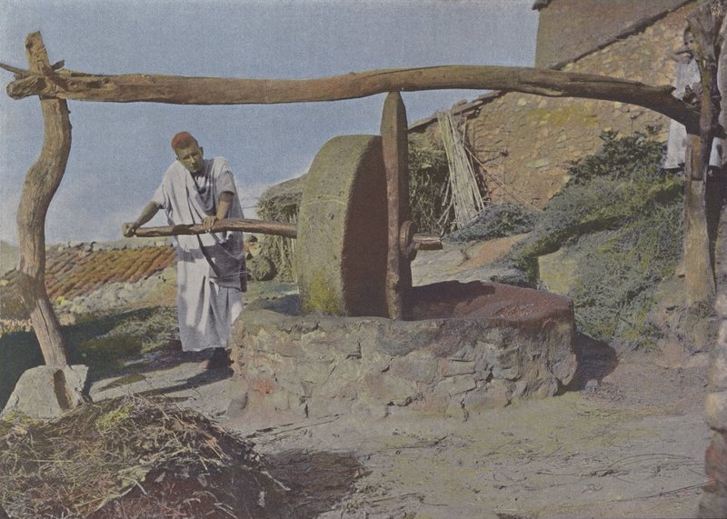 Arap Değirmeni (renkli fotoğraf) by (after) French Photographer
