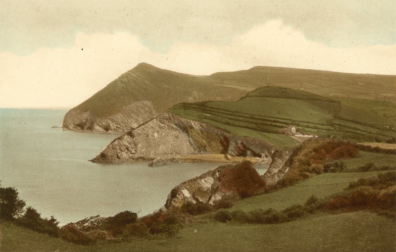 Combe Martin, Bay ve Adam Asmaca Tepesi by English Photographer
