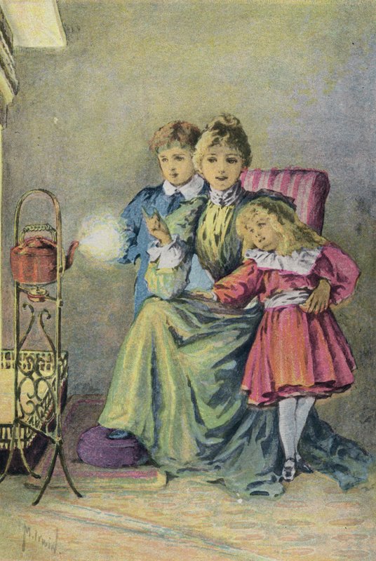 James Watt ve su ısıtıcısından çıkan buhar by English School
