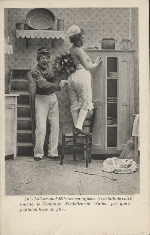 Bir hizmetçi ve bir çan çocuğu by French Photographer