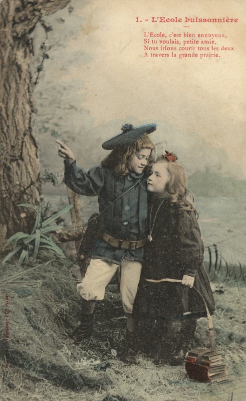 Okuldan kaçan iki çocuk by French Photographer