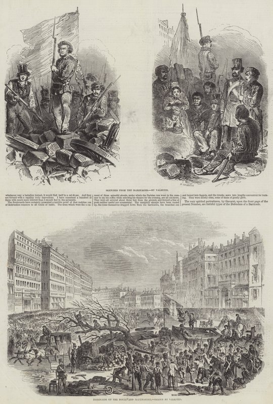 1848 Fransız Devrimi by French School