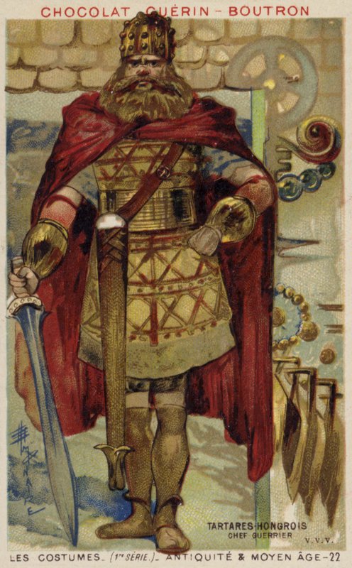 Macar Tatar savaşçı şefi by French School