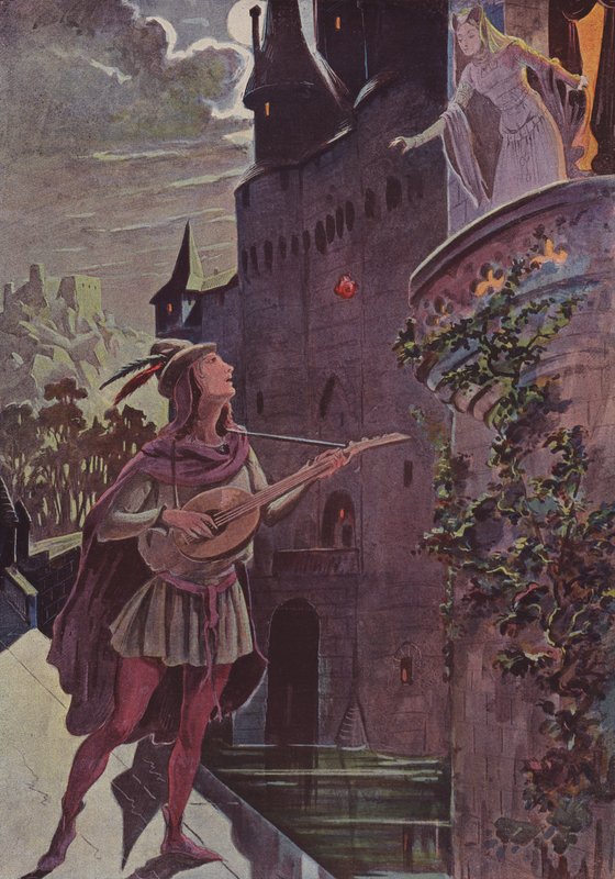Troubadour by French School