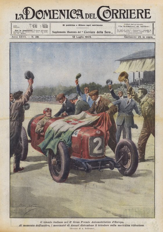 3. Avrupa Otomobil Grand Prix'sinde İtalyan zaferi by Achille Beltrame