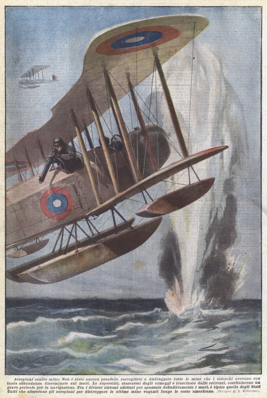Mayına karşı uçaklar by Achille Beltrame