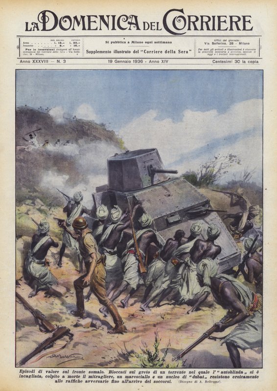 Somali cephesinde değerli bölümler by Achille Beltrame
