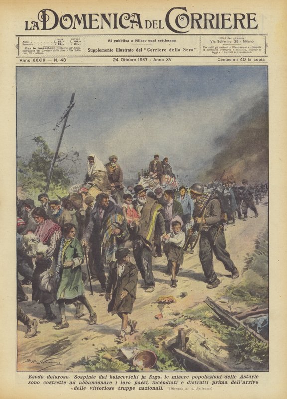 acılı göç by Achille Beltrame