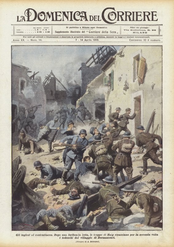 İngilizler karşı taarruzda by Achille Beltrame