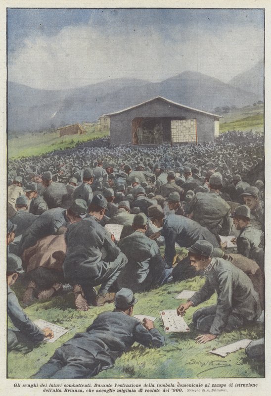 Geleceğin dövüşçülerinin eğlenceleri by Achille Beltrame