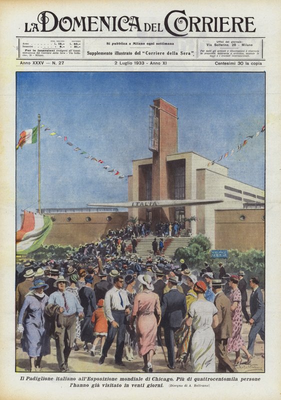 Chicago Dünya Sergisindeki İtalyan Pavyonu by Achille Beltrame