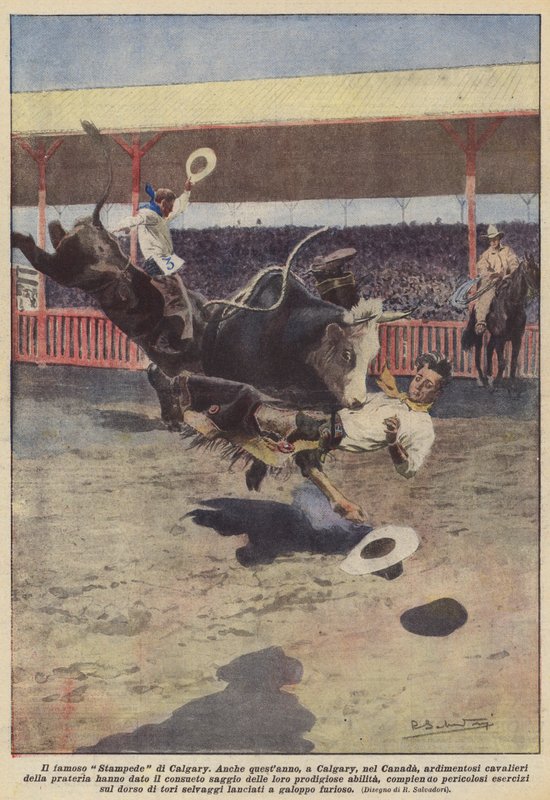 Ünlü Calgary Stampede by Achille Beltrame